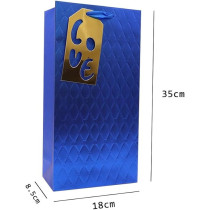 Yu Well Gift Bags With Comfortable Handle For Birthday Wedding Gift Shopping And More, Love Set Of 3 Pcs, 18L x 8.5W x 35H