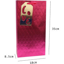 Yu Well Gift Bags With Comfortable Handle For Birthday Wedding Gift Shopping And More, Love Set Of 3 Pcs, 18L x 8.5W x 35H