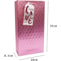 Yu Well Gift Bags With Comfortable Handle For Birthday Wedding Gift Shopping And More, Love Set Of 3 Pcs, 18L x 8.5W x 35H