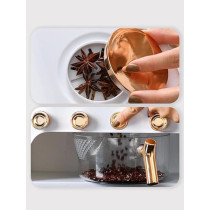 Yu Well Dual Food Dispenser Dry Food Dispenser, Grain Cereal Dispenser Countertop For Kitchen, Capacity: 10 Kg, White