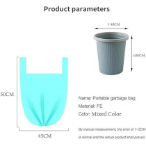 Yu Well Trash Bags Plastic Disposable Garbage Bags With Handles For Office, Kitchen, Bedroom Waste Colorful Portable Rubbish Bags, Wastebasket Bags, 7 Roll, 140 Pcs, 45 x 50 cm