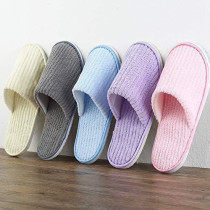 Yu Well Disposable Spa Slippers Thick Soft Cotton Velvet Hotel Slippers For Home Travel Wedding Fits For Most Men And Women, Size UK 10-11, 6 Pair