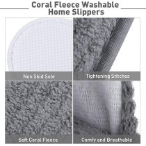 Yu Well Disposable Spa Slippers Thick Soft Cotton Velvet Hotel Slippers For Home Travel Wedding Fits For Most Men And Women, Size UK 10-11, 6 Pair