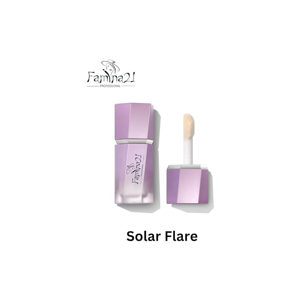 Famina21 Professional Liquid Chrome Glow Highlighter, Solar Flare