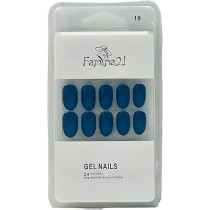 Famina21 Fake Gel Nails 24pcs With Glue Sticker, Number 10