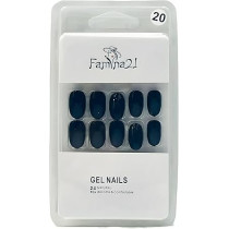 Famina21 Fake Gel Nails 24pcs With Glue Sticker, Number 20