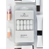 Famina21 Fake Gel Nails 24pcs With Glue Sticker, Number 02