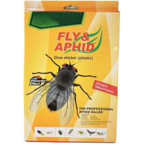Yu Well Yellow Sticky Traps And 5 Pcs Fly Strips Set, Dual-Sided Fly Traps Outdoor, Fruit Flies, Mosquito Trap Outdoor, Sticky Gnat Trap, Trap Killer
