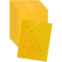 Yu Well Yellow Sticky Traps And 5 Pcs Fly Strips Set, Dual-Sided Fly Traps Outdoor, Fruit Flies, Mosquito Trap Outdoor, Sticky Gnat Trap, Trap Killer