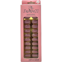 Famina21 Premium Fake Nails 24pcs With Glue Sticker, Number 11