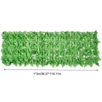 Yu Well Fence Privacy Screen, Artificial Leaf Faux Ivy Expandable/Stretchable Privacy Fence Screen For Balcony Patio Outdoor, Decorative Faux Ivy Fencing Panel, Green