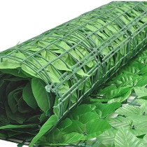 Yu Well Fence Privacy Screen, Artificial Leaf Faux Ivy Expandable/Stretchable Privacy Fence Screen For Balcony Patio Outdoor, Decorative Faux Ivy Fencing Panel, Green