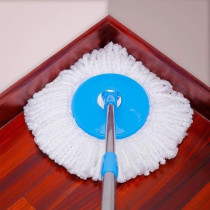 Yu Well Easy Mop 360 With Extended Easypress Handle And A Microfiber Mop Head, Bucket With Easy Wring Dryer Basket For Home Kitchen Floor Cleaning, Blue