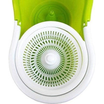 Yu Well Easy Mop 360 With Extended Easypress Handle And A Microfiber Mop Head, Bucket With Easy Wring Dryer Basket For Home Kitchen Floor Cleaning, Green