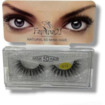 Famina21 Professional Natural 5D 6D Mink Hair Eyelashes A12