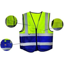 Yu Well Reflective Safety Vests High Visibility Breathable Day Night Warning Jacket With Zipper And 5 Pockets For Construction, Traffic, Cycling Safety