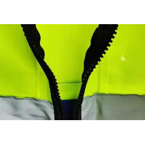 Yu Well Reflective Safety Vests High Visibility Breathable Day Night Warning Jacket With Zipper And 5 Pockets For Construction, Traffic, Cycling Safety, Pack Of 2
