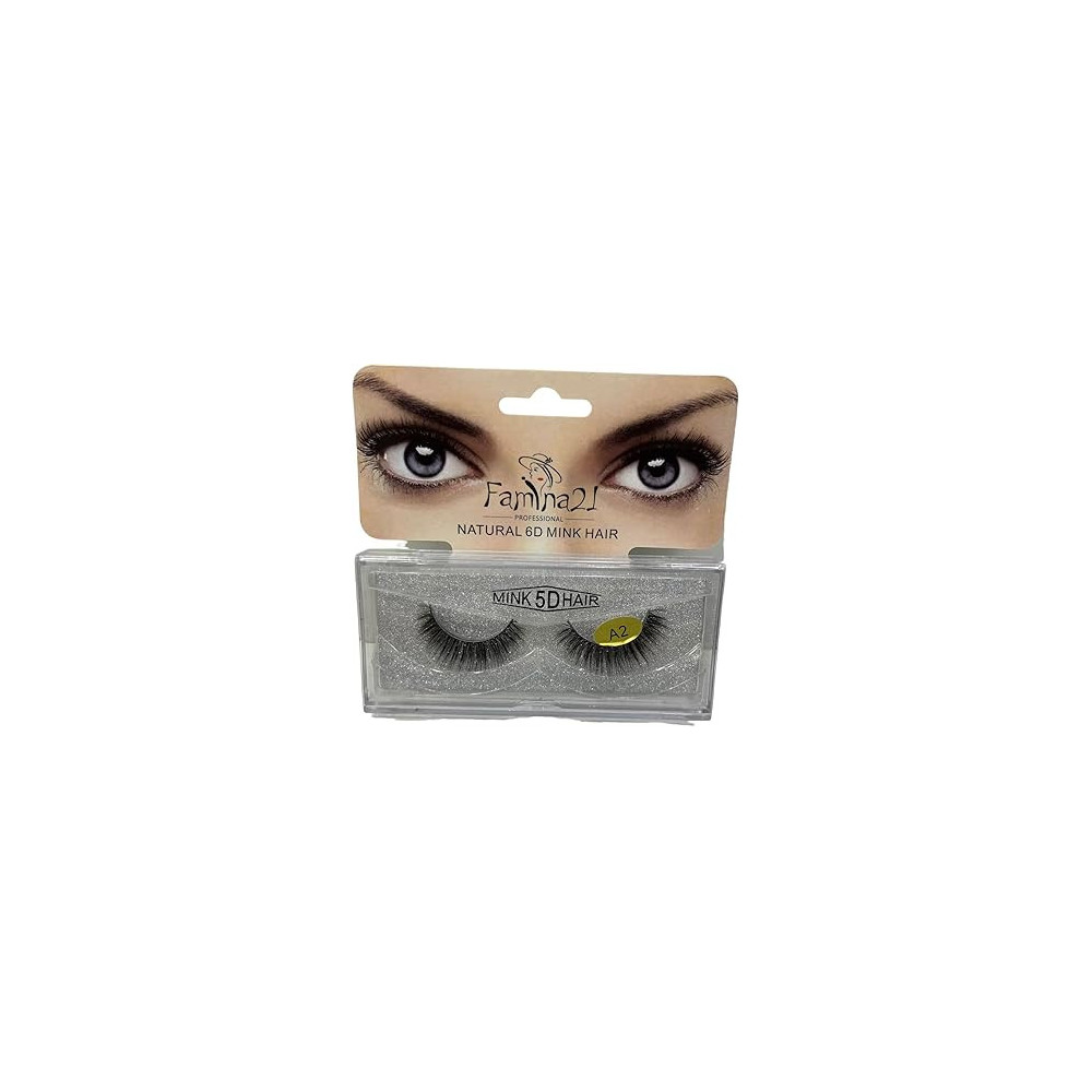 Famina21 Professional Natural 5D 6D Mink Hair Eyelashes A2