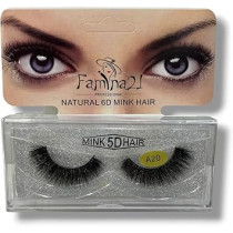 Famina21 Professional Natural 5D 6D Mink Hair Eyelashes A20