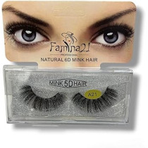 Famina21 Professional Natural 5D 6D Mink Hair Eyelashes A21