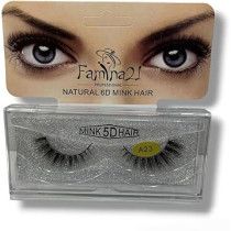 Famina21 Professional Natural 5D 6D Mink Hair Eyelashes A23