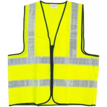 Yu Well Reflective Safety Vests High Visibility Breathable Day Night Warning Jacket With Zipper And 5 Pockets For Construction, Traffic, Cycling Safety, Yellow