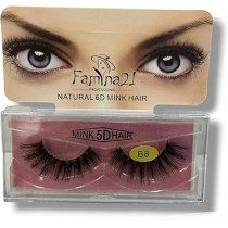 Famina21 Professional Natural 5D 6D Mink Hair Eyelashes B8