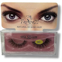 Famina21 Professional Natural 5D 6D Mink Hair Eyelashes B6