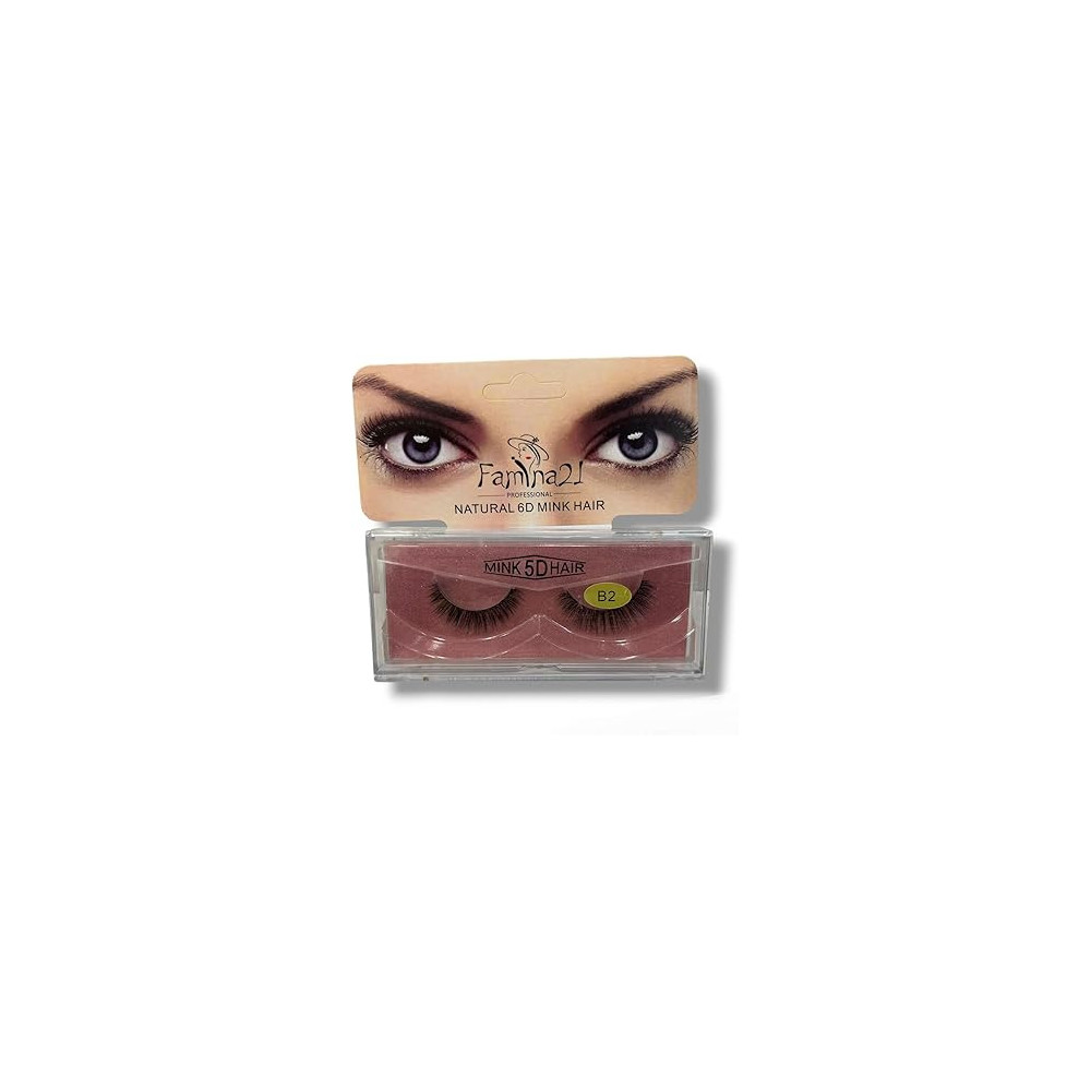 Famina21 Professional Natural 5D 6D Mink Hair Eyelashes B2