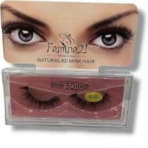 Famina21 Professional Natural 5D 6D Mink Hair Eyelashes B16
