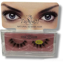 Famina21 Professional Natural 5D 6D Mink Hair Eyelashes B11