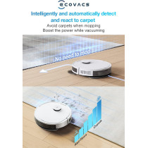 ECOVACS Robot Vacuum Cleaner and Mop DEEBOT N8, Powerful 2300Pa Suction, Advanced Laser-Based LiDAR Navigation, Multi-Floor Mapping, Up to 110 Minutes Runtime(1 Year Warranty)