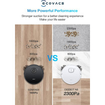 ECOVACS Robot Vacuum Cleaner and Mop DEEBOT N8, Powerful 2300Pa Suction, Advanced Laser-Based LiDAR Navigation, Multi-Floor Mapping, Up to 110 Minutes Runtime(1 Year Warranty)