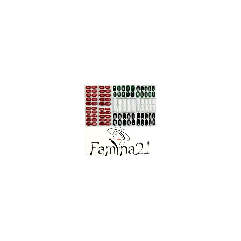 Famina21 UAE National Day Special Flag Colour Nails With Glue Sticker
