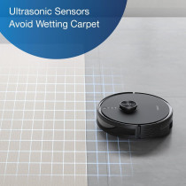 ECOVACS Deebot Y1 PRO 2-in-1 Robot Vacuum Cleaner, 2024 New Launch, 6500 Pa Powerful Suction, 5200 mAh Battery, Covers 3500+ Sq. Ft. in One Charge, Advanced Navigation Technology & True Mapping, 1 Year Warranty