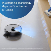 ECOVACS Deebot Y1 PRO 2-in-1 Robot Vacuum Cleaner, 2024 New Launch, 6500 Pa Powerful Suction, 5200 mAh Battery, Covers 3500+ Sq. Ft. in One Charge, Advanced Navigation Technology & True Mapping, 1 Year Warranty