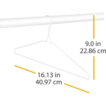 Whitmor Everyday Coated Small Hangers, Set Of 10