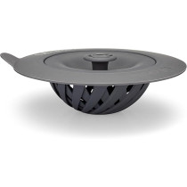 Full Circle Sensational Sink Strainer W Stopper, Grey