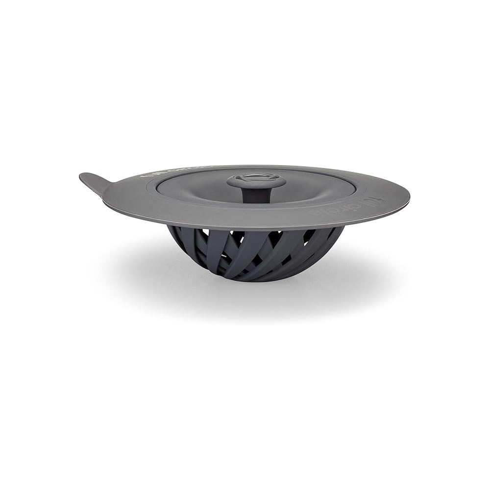 Full Circle Sensational Sink Strainer W Stopper, Grey