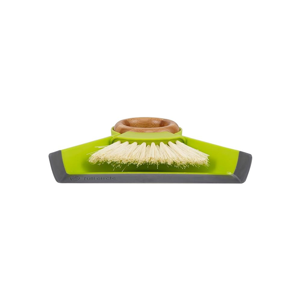 Full Circle Clean Team Regular Brush And Dustpan Set, Grey/White