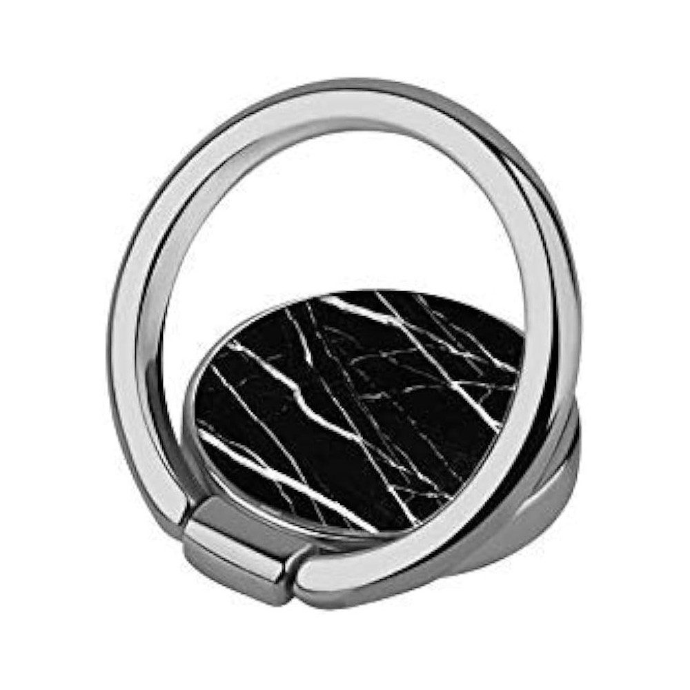 Idecoz Phone Ring Stand For Mobiles, Black Marble