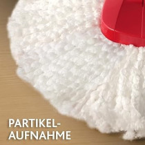 Vileda Easy Wring And Clean Spin Microfibre Floor Mop Turbo Refill, White