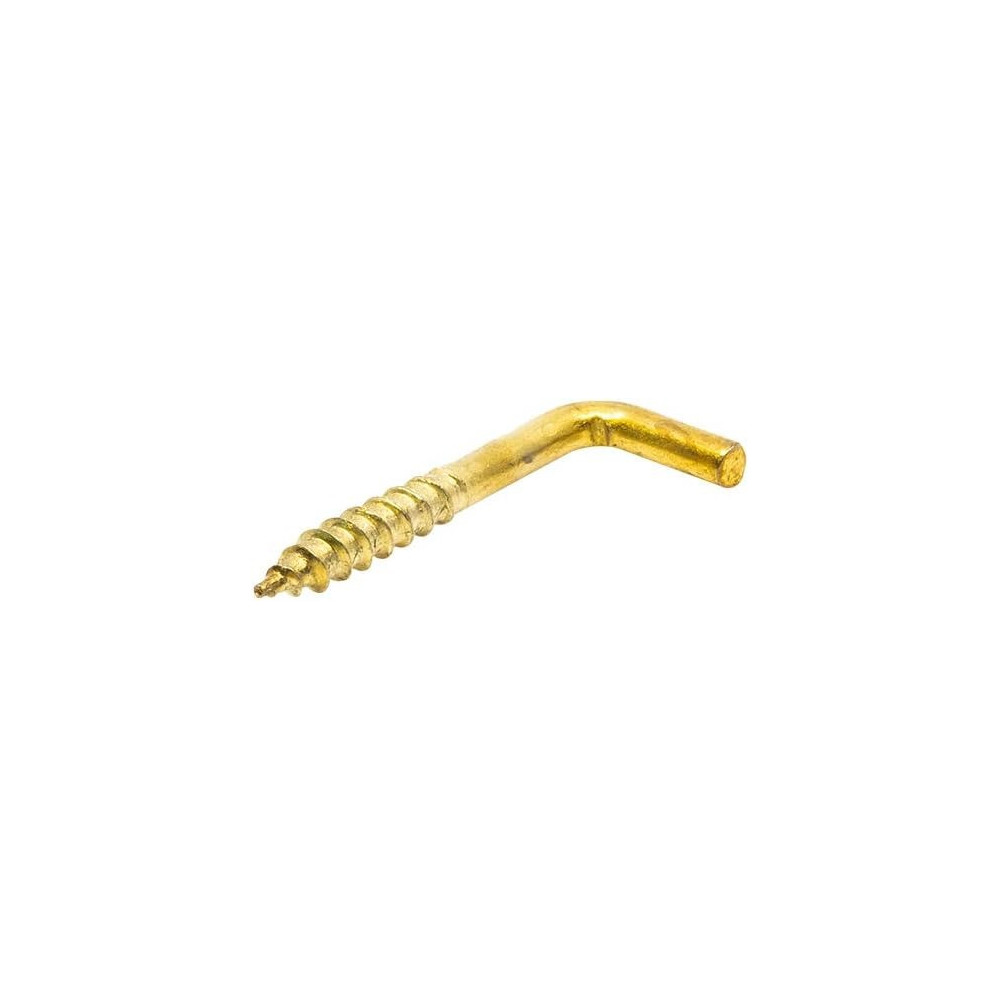 Homesmiths Brass Plated Square Hook 1 1/4 Inch, 5 Pieces Per Pack