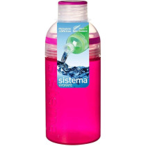 Sistema Trio Bottle Leakproof 480ml, Pink