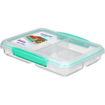 Sistema Small Klip It Food Storage Container 820ml, Green/Clear
