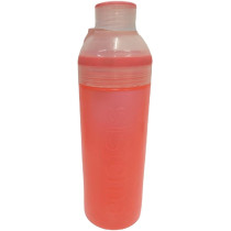 Sistema Trio Bottle Portable With Screw Top Lid With Dishwasher And Microwave Safe 480ml, Orange