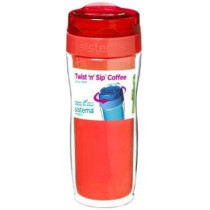 Sistema Twist N Sip Multipurpose Sipper With Durable Plastic 490ml, Orange