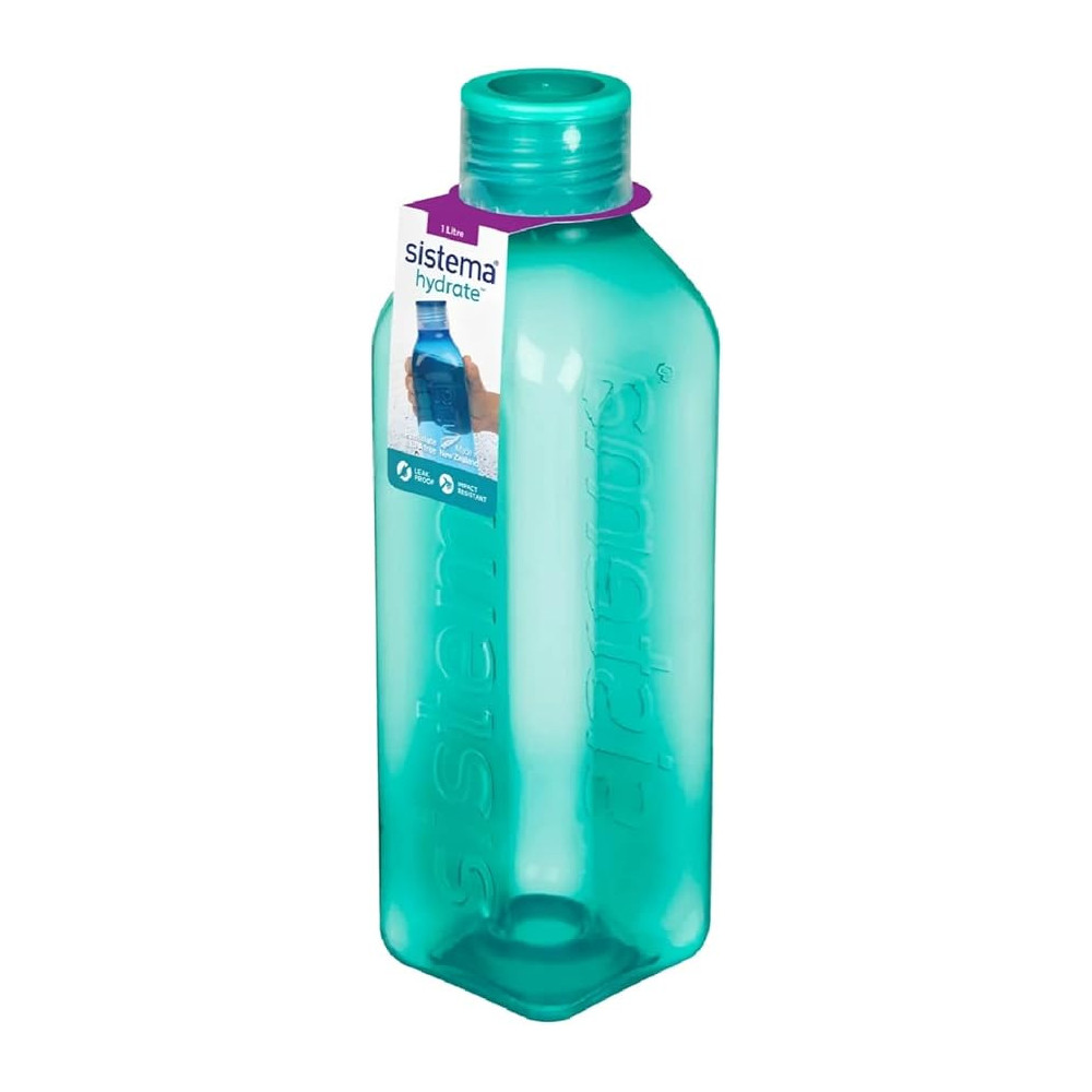 Sistema Square Water Bottle 1L, Green