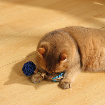 M-Pets Charmy Amulet Matatabi Catnip Cat Toy, Blue