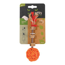 M-Pets Charmy Amulet Matatabi Catnip Cat Toy, Orange
